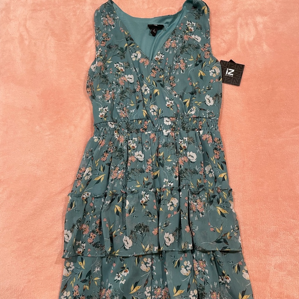 IZ BYER Ruffled Chiffon Dress